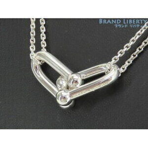 Tiffany Co Double Link Necklace Sterling Silver Pendant Newly Polished